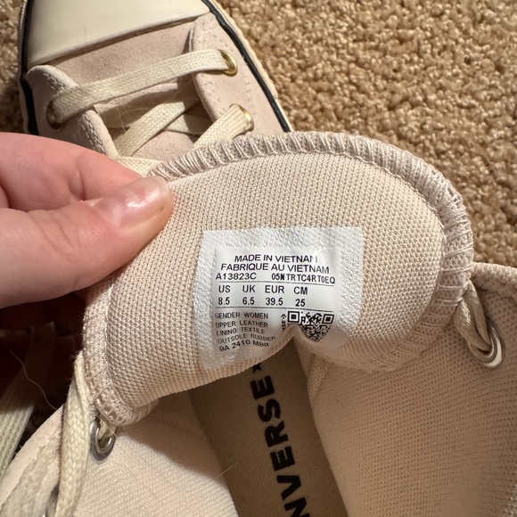 Converse Light Pink Platform High-Top Sneakers - Picture 5 of 5